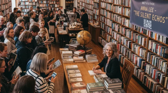 QR Codes at book launch