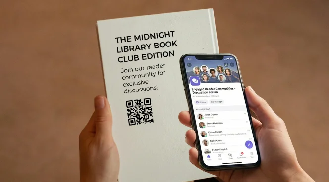 QR Codes in book club editions