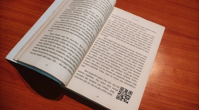 QR Codes inside physical books