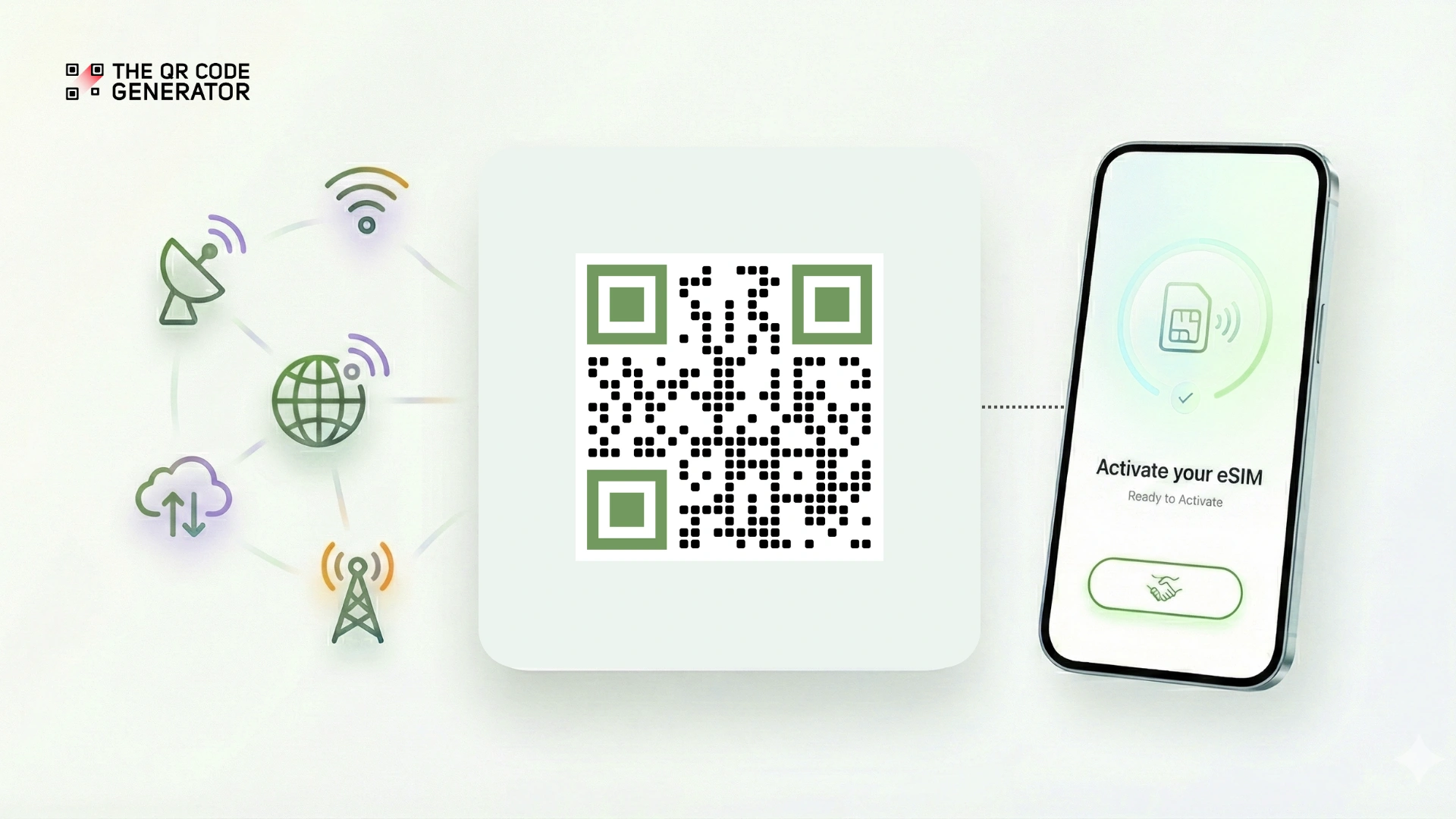 QR Code with a phone