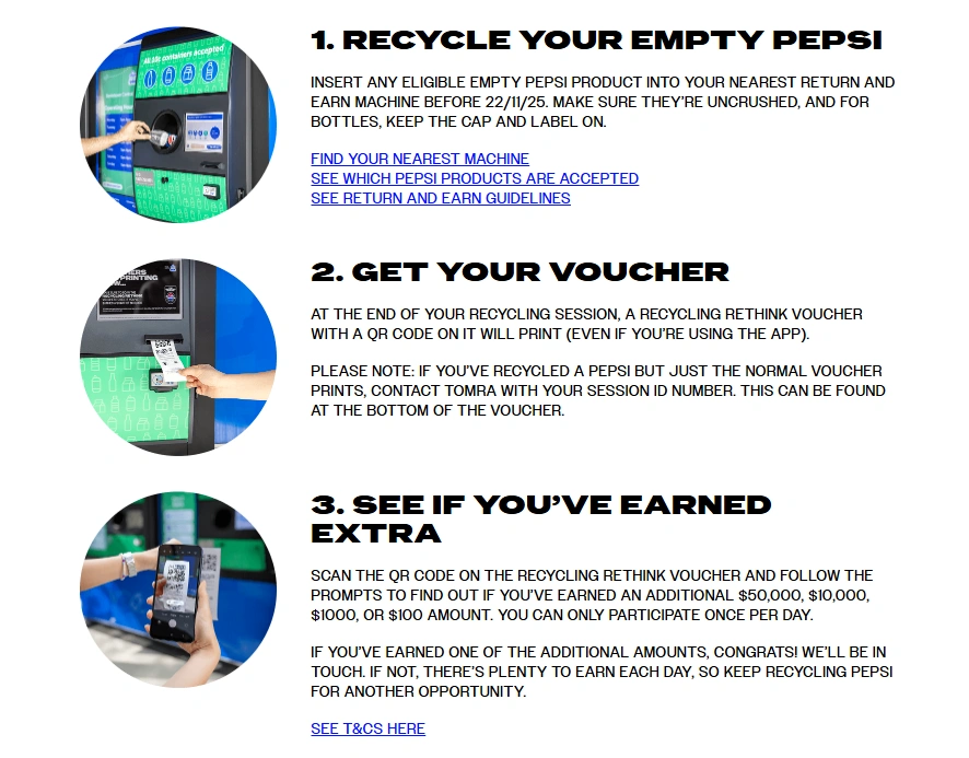 Pepsi run scan-and-win campaigns
