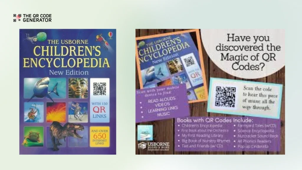 QR Codes on Usbrone encyclopedias