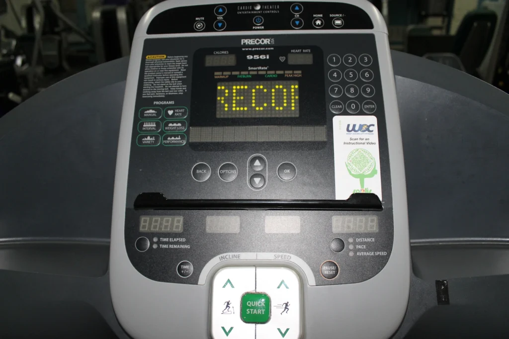 qr code on gym machine