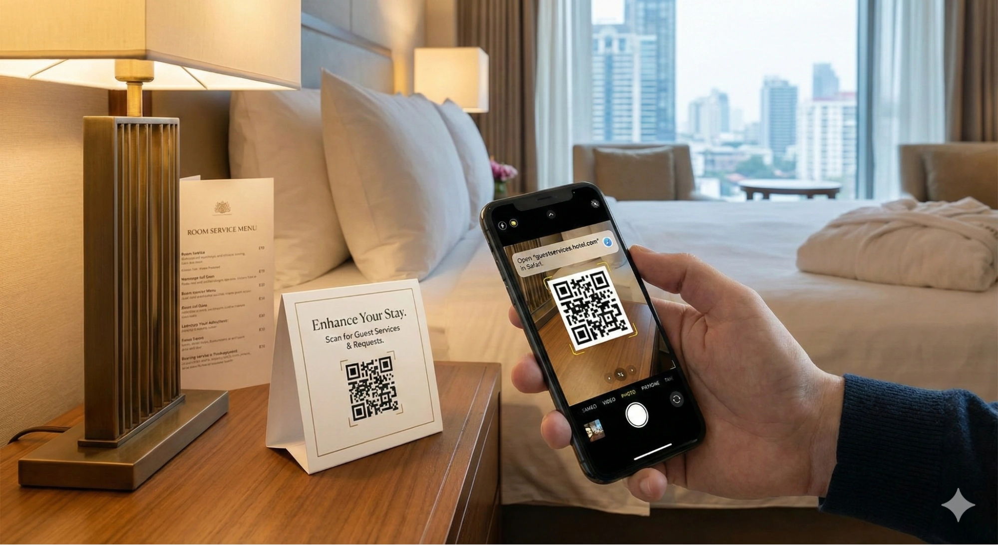 How To Use QR Codes in Hotel Rooms To Enhance Guest Services