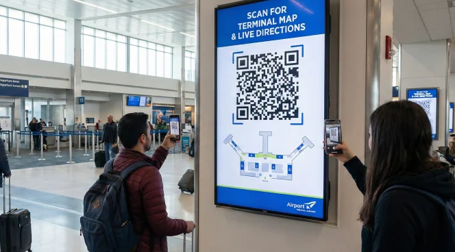 Airport and transportation hub screens