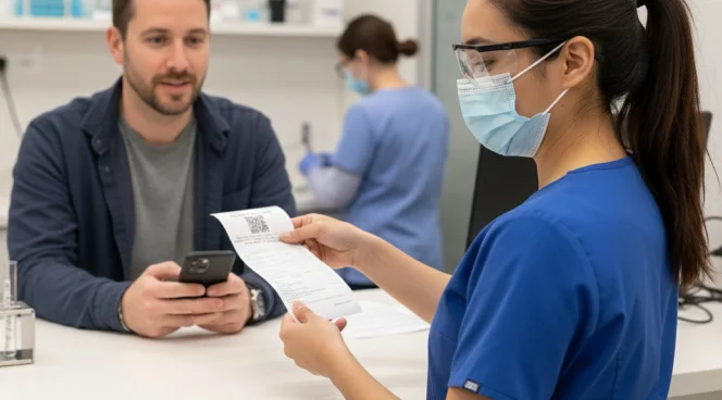 Sulle ricevute di ritiro dei pazienti