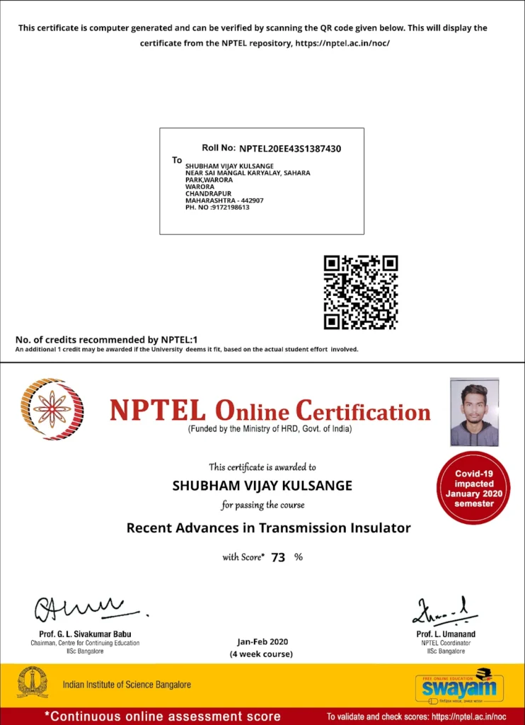 Professional and industry certifications