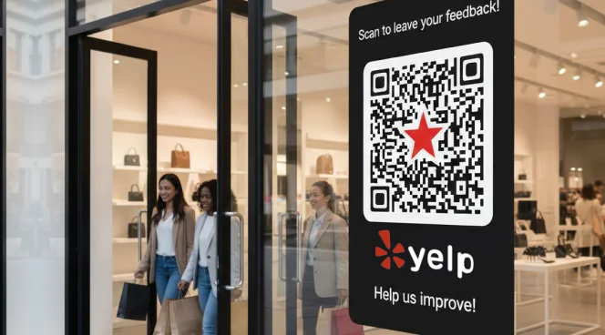 Storefront windows and entrance areas