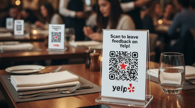 Table tents and checkout counters