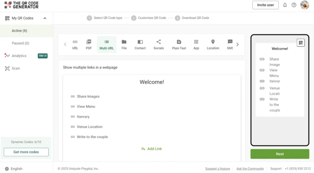 Add your event information