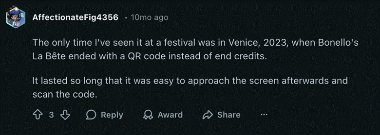 Post-credit experiences reddit