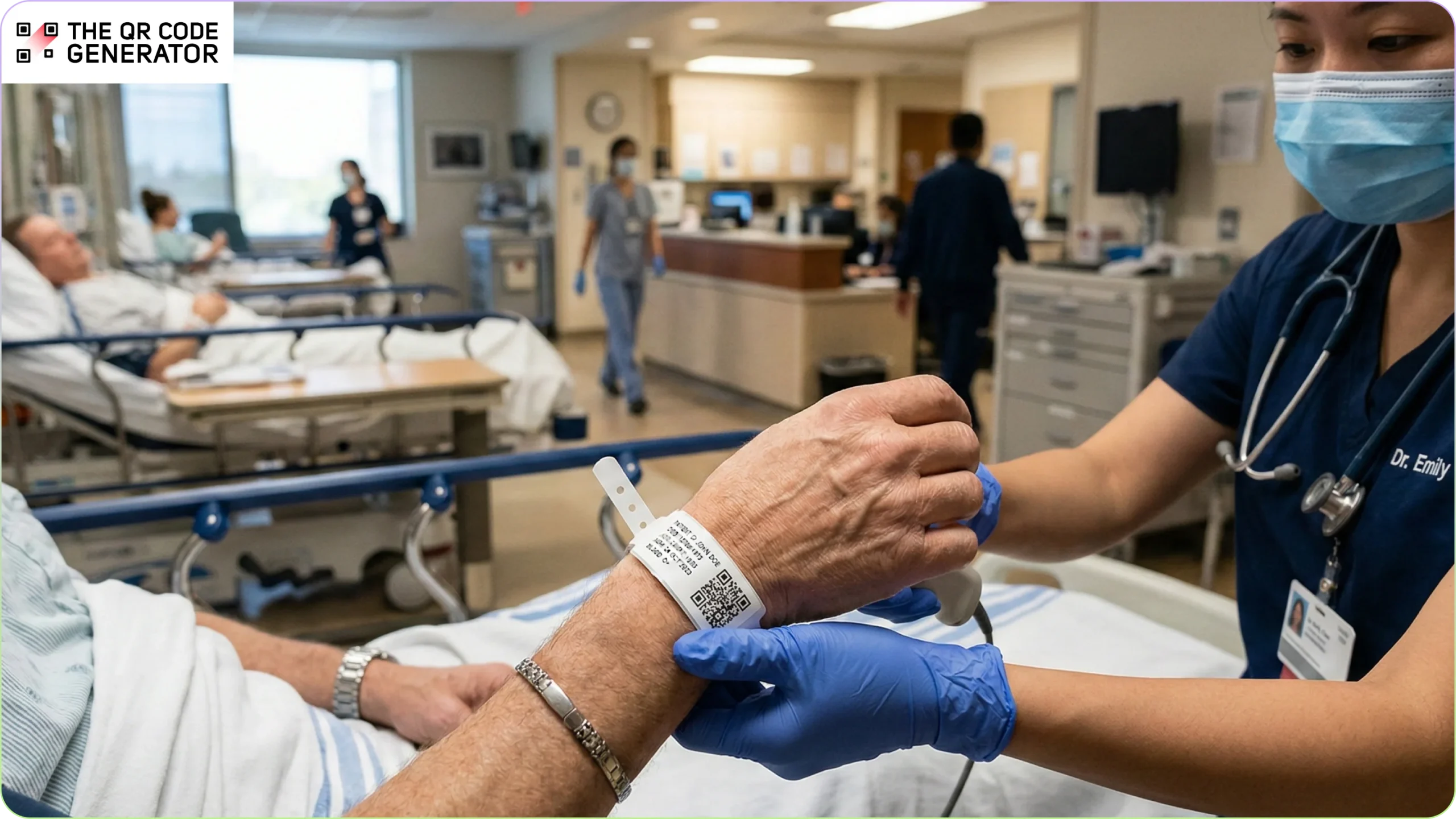 QR Codes on medical bracelets