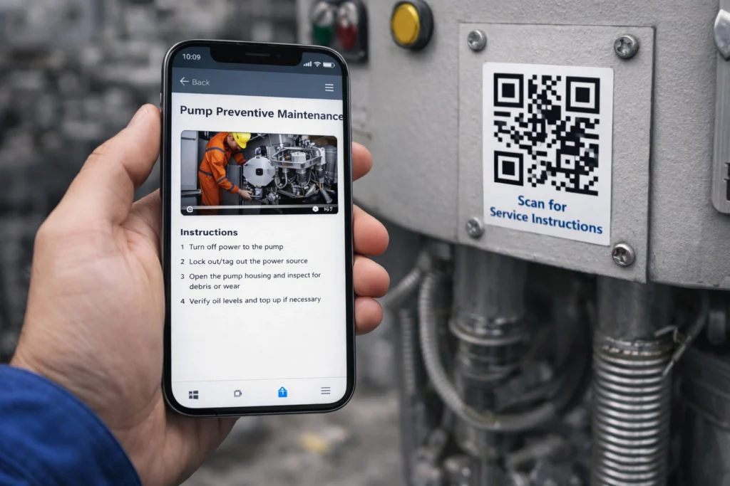 QR scan open repair guides and manuals