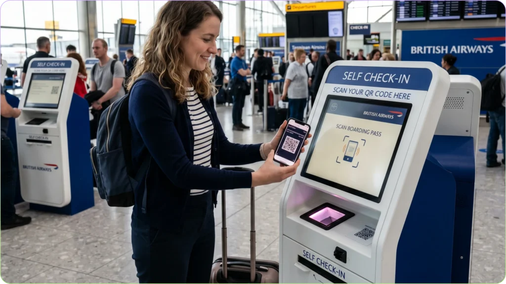 airport using QR Codes