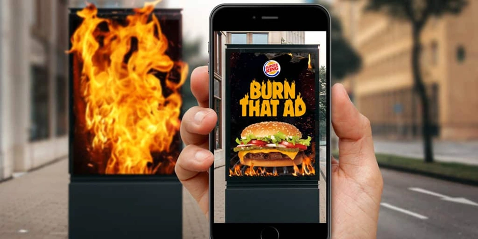 Burger King's "Burn That Ad" campaign