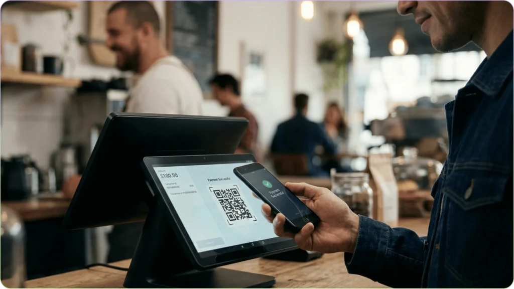 QR Code payments used by businesses
