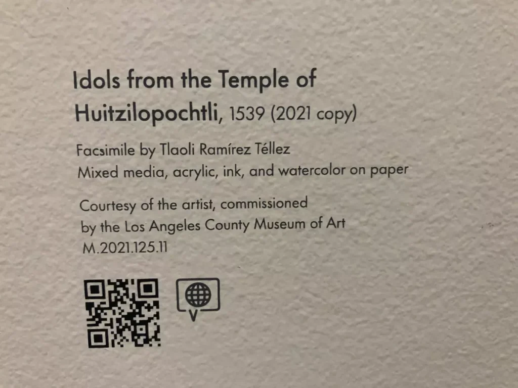 QR Code at the Los Angeles County Museum of Art