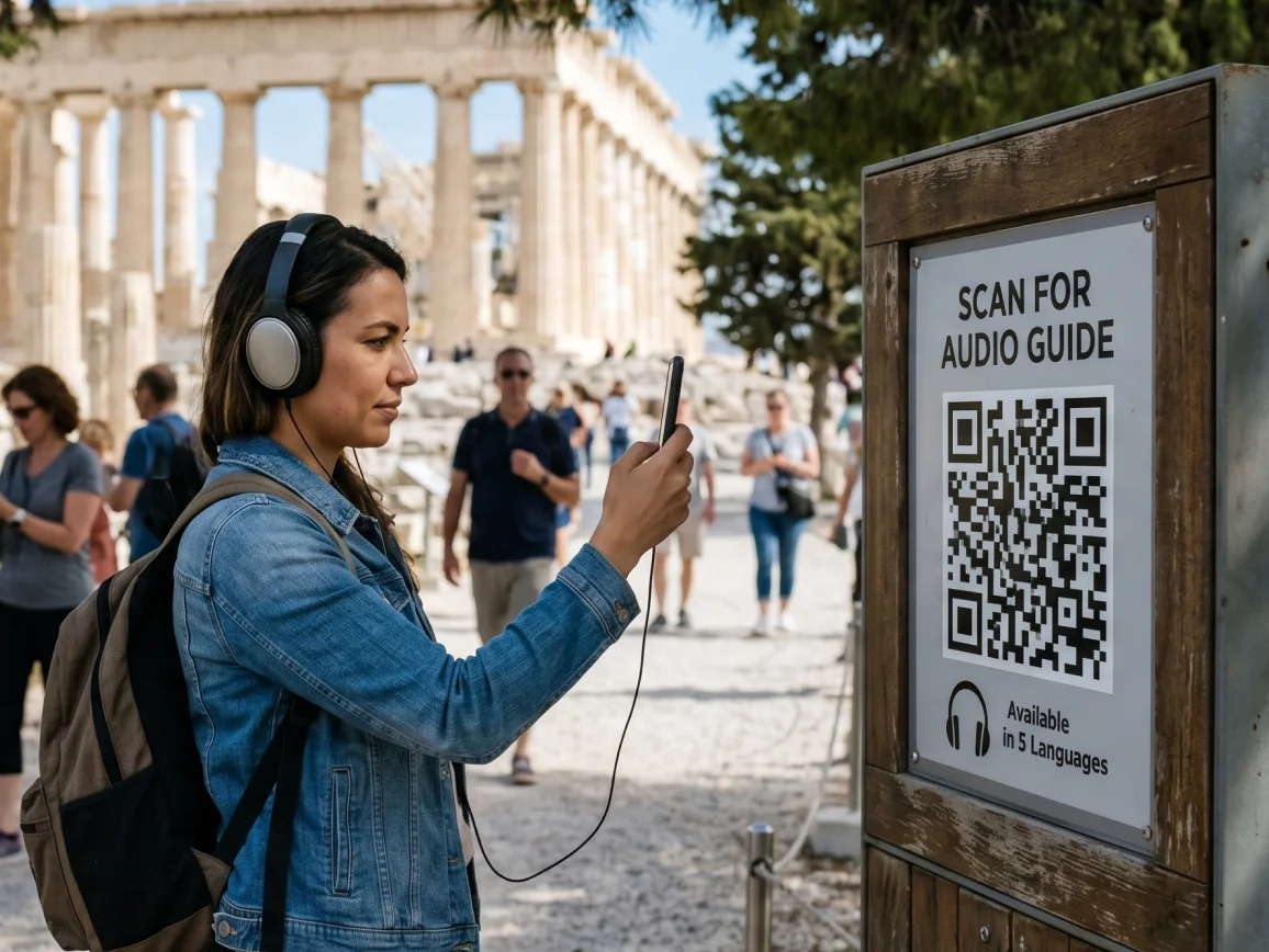 Self-guided tours and digital travel collectibles