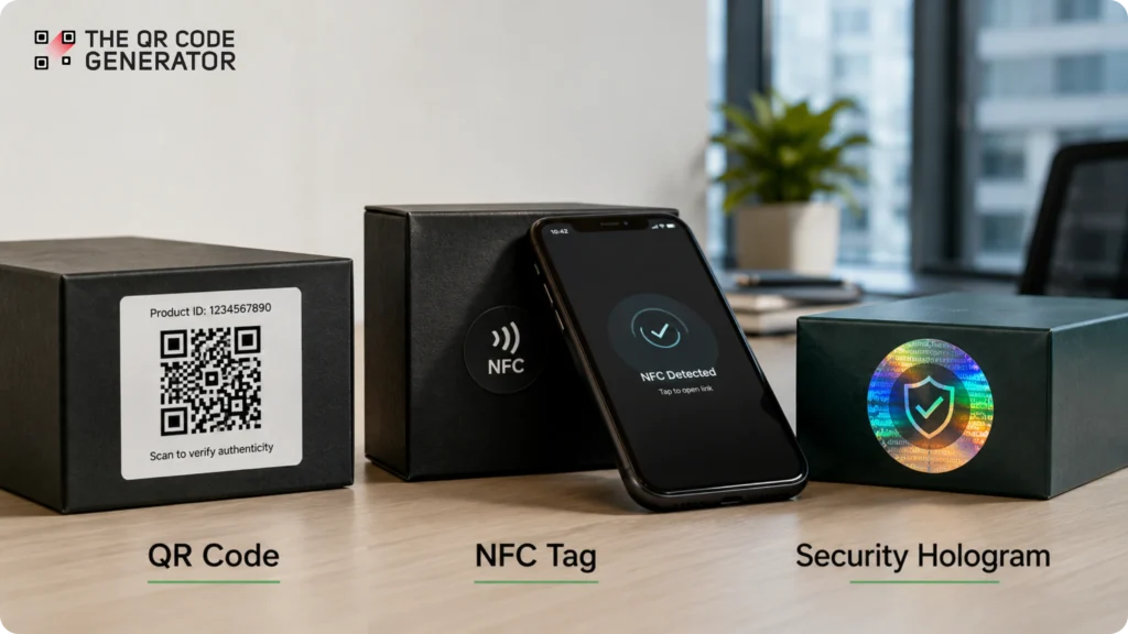 QR Codes vs. NFC tags vs. holograms