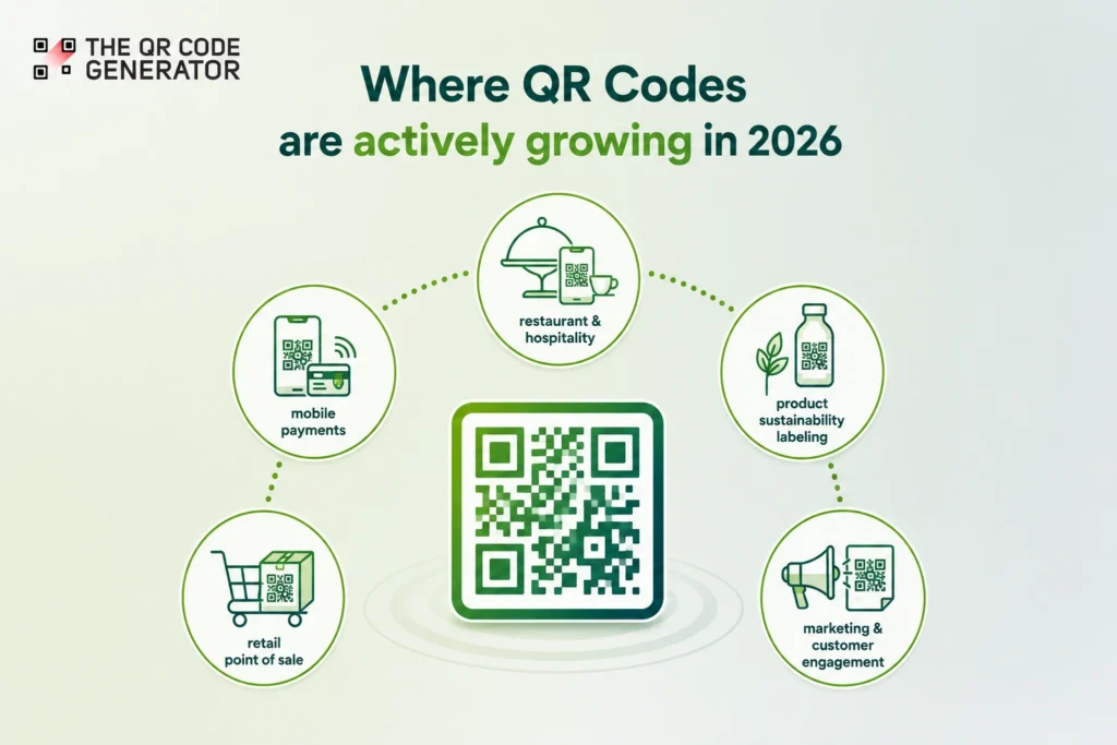 Where QR Codes are actively growing in 2026